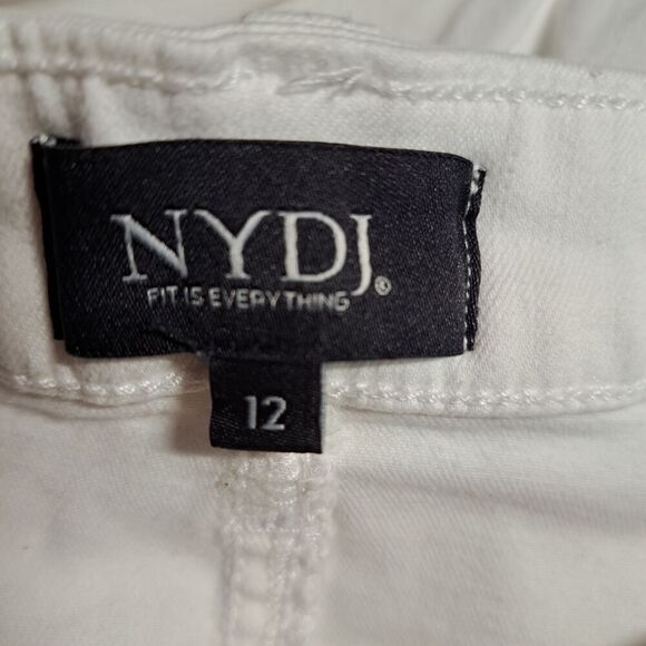 NYDJ Womens White Skinny Ankle Jeans Size 12 Liftx Nip Tuck NEW - Picture 11 of 11